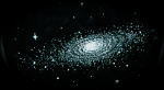 黒曜石に彫刻したアンドロメダ銀河